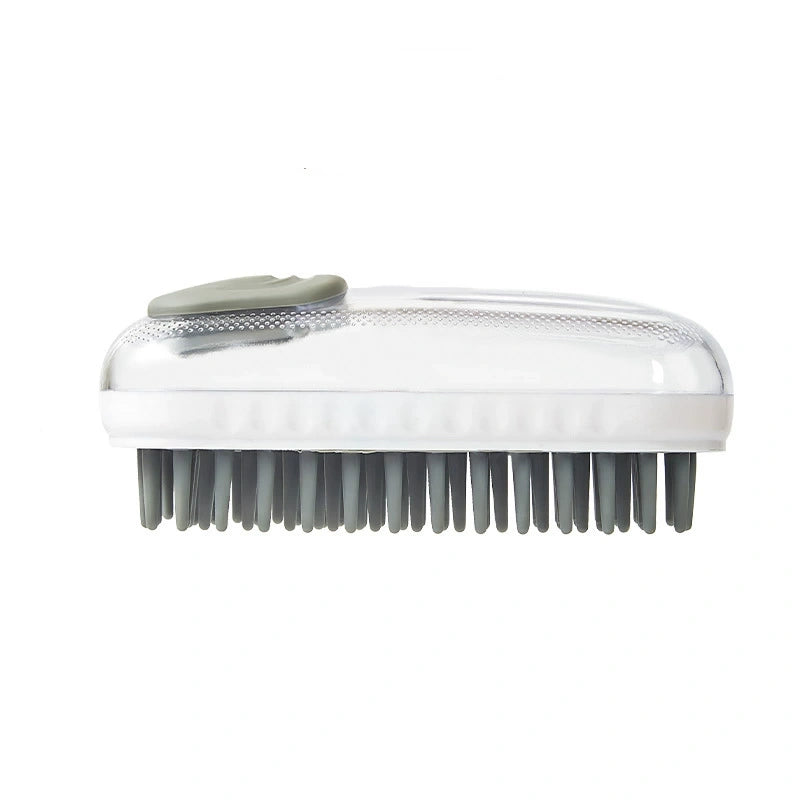 Soft Silicone Pet Bath Brush with Shampoo Dispenser