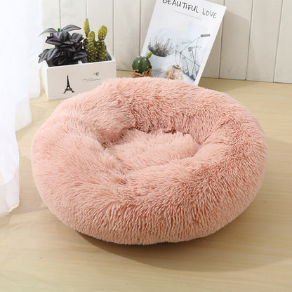 Round Donut Cat and Dog Cushion Bed 50cm