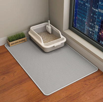 Cat Litter Mat Double Layer Waterproof Urine Proof Trapping Mat