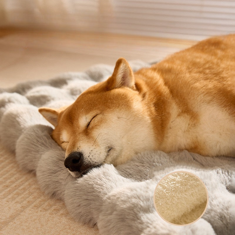 Fluffy Dog Cat Bed Mat Rug