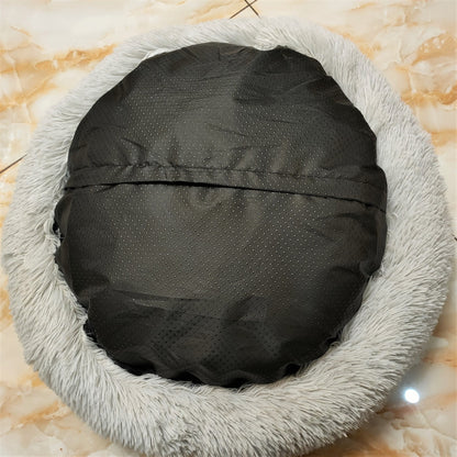 Round Donut Cat and Dog Cushion Bed 50cm