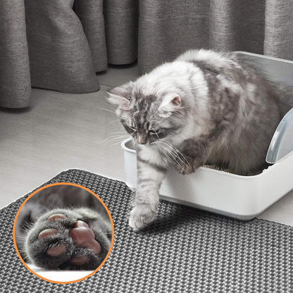 Cat Litter Mat Double Layer Waterproof Urine Proof Trapping Mat