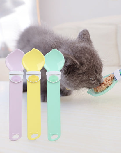 Cat Treat Squeeze Spoon Dispenser