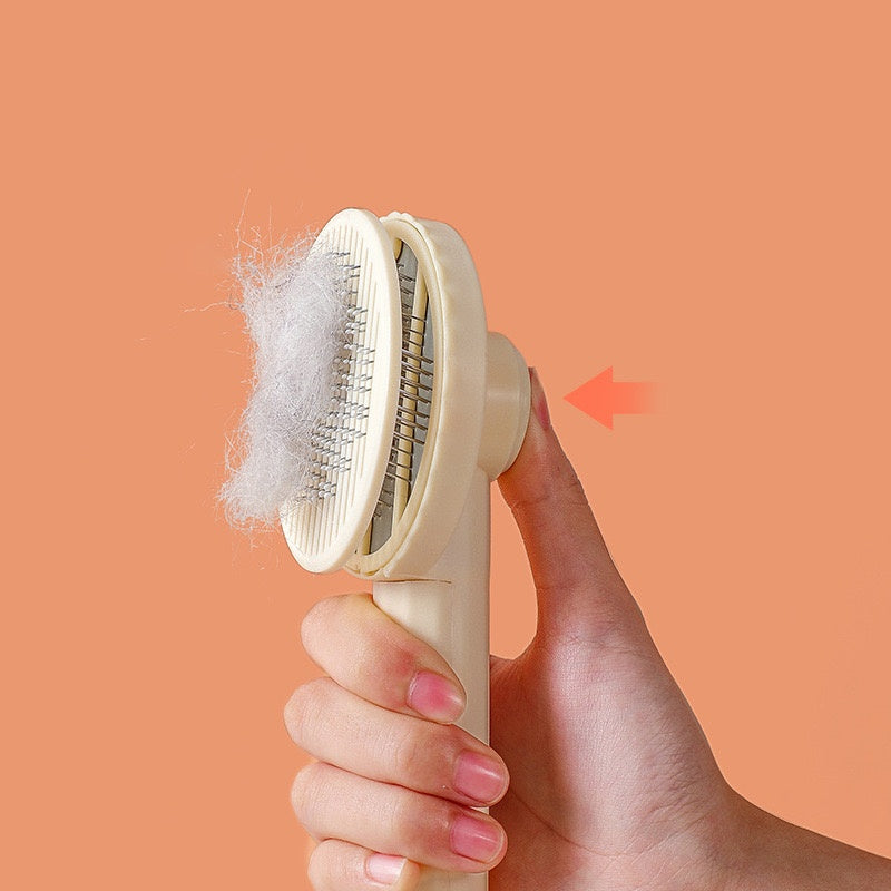 Self-Cleaning Pet Grooming Brush