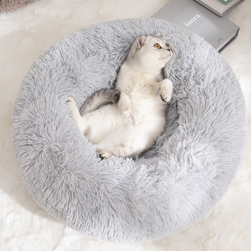 Round Donut Cat and Dog Cushion Bed 50cm